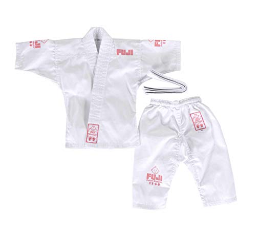 FUJI – Jiu-Jitsu Baby Gi, BJJ Uniform for Babies, Pink and White Baby Gi, White/Pink, 6-12 Months - Image 4