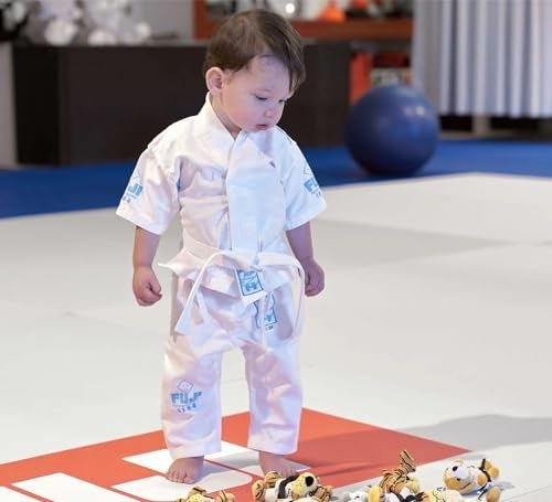 FUJI – Jiu-Jitsu Baby Gi, BJJ Uniform for Babies, Pink and White Baby Gi, White/Pink, 6-12 Months - Image 3