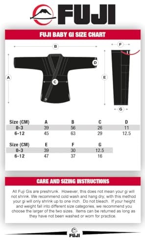 FUJI – Jiu-Jitsu Baby Gi, BJJ Uniform for Babies, Pink and White Baby Gi, White/Pink, 6-12 Months - Image 2
