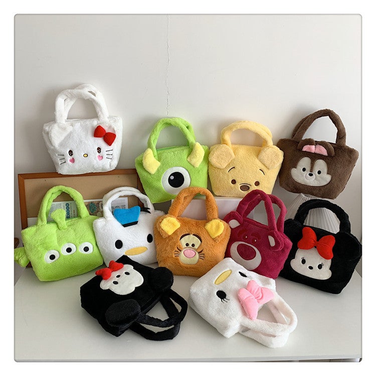 Women'S Plush Kulomi Messenger Bag Make-Up Bag Cute Jade Cinnamon Dog Ins Handbag Birthday Gift - Image 2