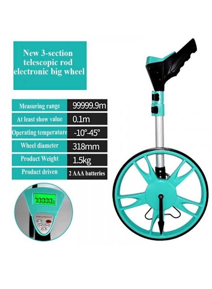 12.5'' Digital Measuring Wheel ,Professional Distance Measuring Wheels for Construction.  - Image 1