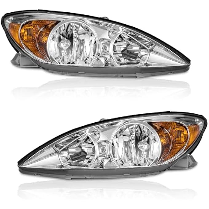 WEELMOTO For 20022004 Toyota Camry Headlight Assembly Headlights Assemblies Compatible With 2002 2003 2004 Toyota Camry Headlight Assembly Pair - Image 2