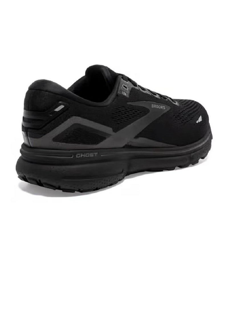 Brooks 【Back To School】Ghost 15 Cushioning Professional Men and Women  Running Shoes Pure Black  - Image 5