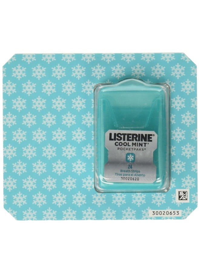 Cool Mint Mouth Freshener, Kills Bad Breath Germs - 24 Breath Strips