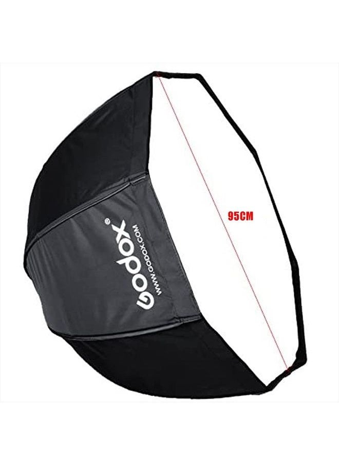 Godox Portable 95cm/37.5" Umbrella Octagon Softbox Reflector with Carrying Bag for Studio Photo Flash Speedlight