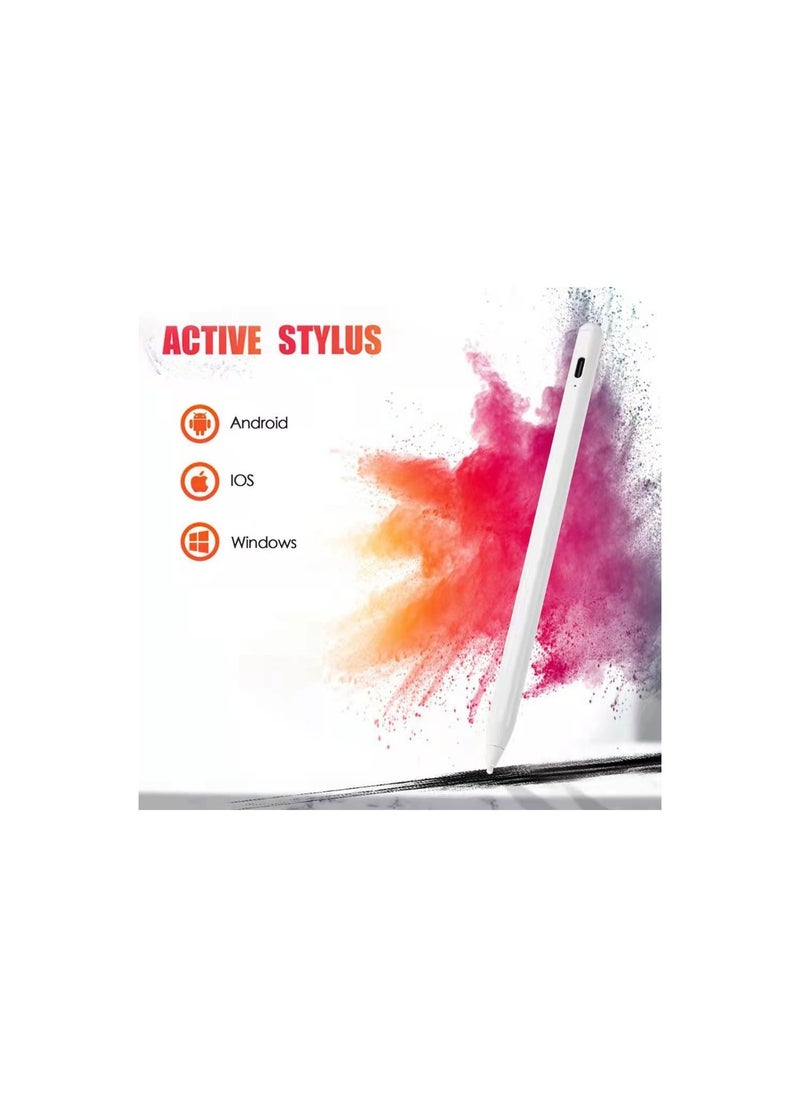 BRANDTECH - Active Stylus Pen White Compatible with Android, IOS, Windows. - Image 1