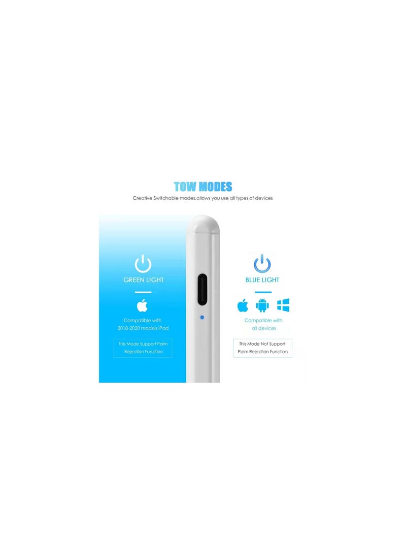 BRANDTECH - Active Stylus Pen White Compatible with Android, IOS, Windows. - Image 1