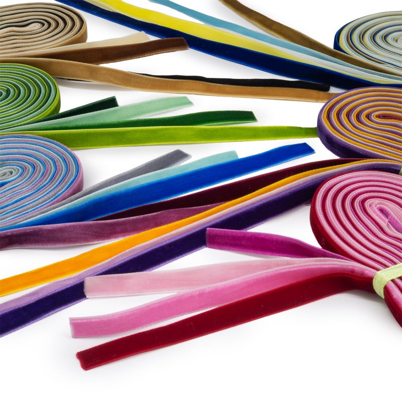 SummerRay 50 Yards 2 Yards x 25 Colors 38 10mm Velvet Ribbon Value Pack