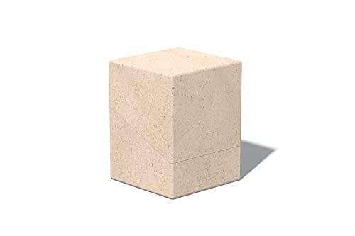 Ultimate Guard RTE Boulder 100 Deck Case for 100 DoubleSleeved TCG Cards Natural Color 97 Renewable Made in Germany Secure  Durable Storage