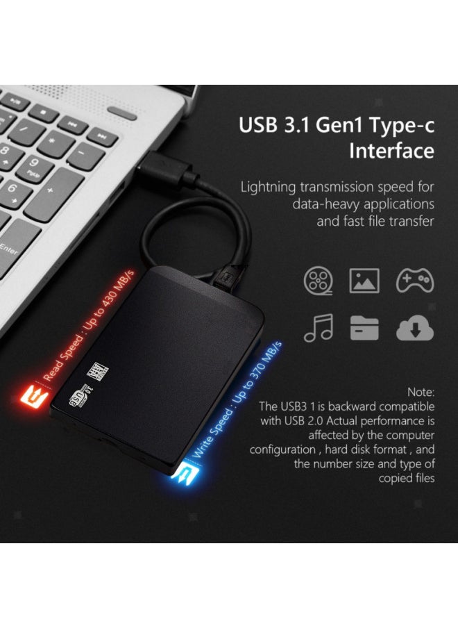16TB 12TB 8TB 4TB 2TB 1TB Mobile Hard Disk USB3.0 External Mobile Hard Disk-Capacity:6TB-Interface:Black