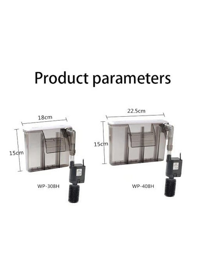 VAYINATO VAYINATO SOBO WP Series Slim Hanging Filter with Shrimps Safe Sponge for Aquarium Fish Tank (WP-308H | 5.8w | 580L/H) | Suits Upto 2.5 Feet Aquarium  - Image 5