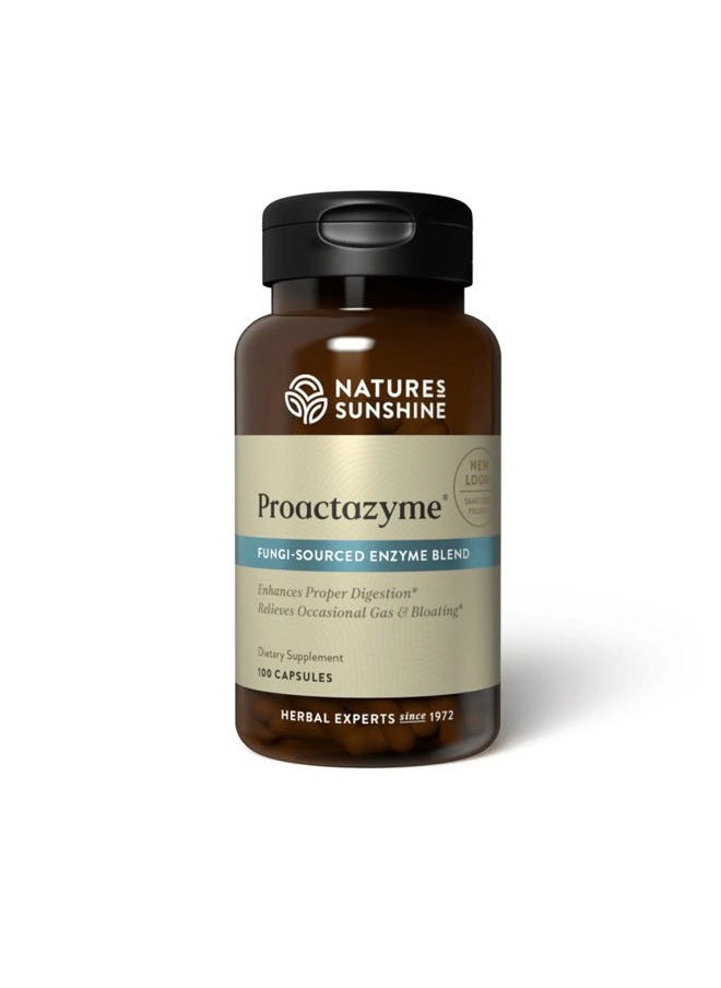 NATURE'S SUNSHINE - Proactazyme 100 Capsules - Image 1