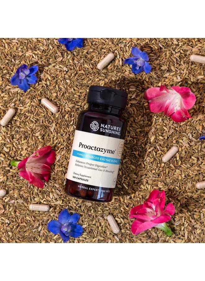 NATURE'S SUNSHINE - Proactazyme 100 Capsules - Image 1