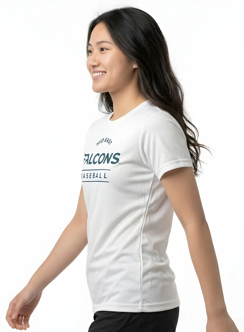 البيسبول يونايتد تيشيرت غرفة ملابس الصقور الشرق أوسطية للسيدات