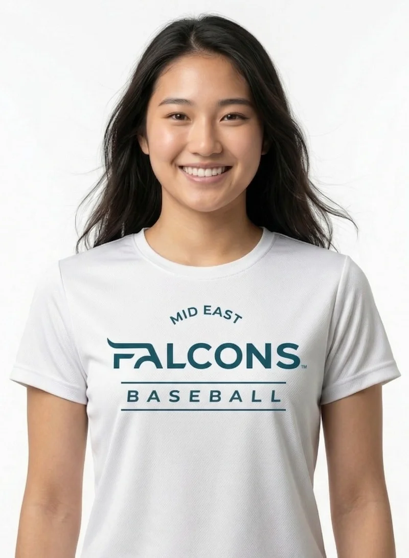 البيسبول يونايتد تيشيرت غرفة ملابس الصقور الشرق أوسطية للسيدات