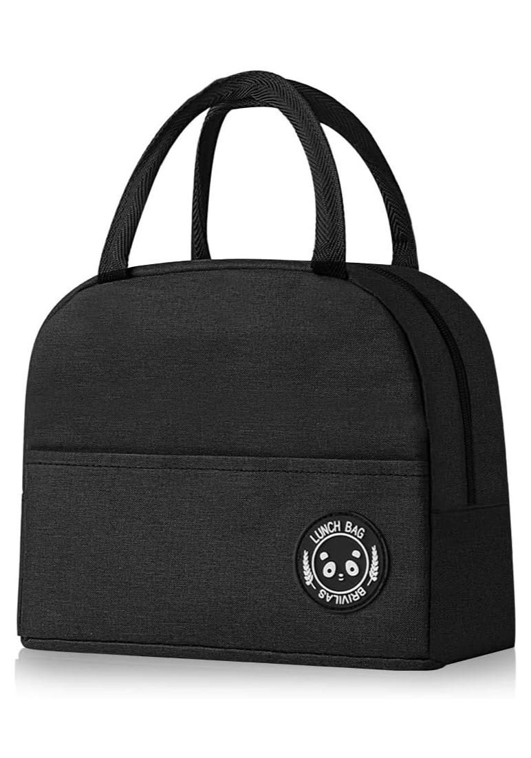 Insulated Lunch Bag, Small Cooler Bag, Waterproof and Leakproof, Lunch Organizer for Work, School, Picnics (Black) - Image 1