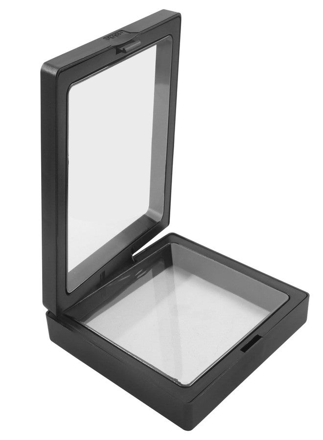 Marvexi 20Pcs 3D Floating Display Case, 3.5x3.5Inch Clear Film Jewelry Storage Box 3D Floating Coin Display Stand for Coin Fossils Rocks/Collectors - Image 2
