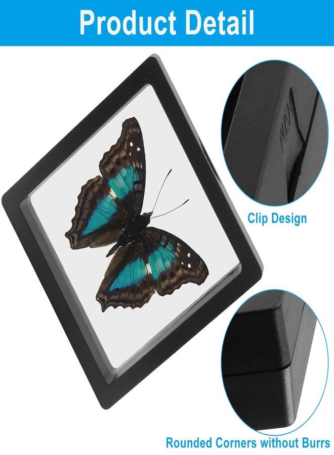 Marvexi 20Pcs 3D Floating Display Case, 3.5x3.5Inch Clear Film Jewelry Storage Box 3D Floating Coin Display Stand for Coin Fossils Rocks/Collectors - Image 4