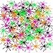 JIALWEN 120 Pieces Halloween Realistic Plastic Spiders 4 Colors Small Spider Toys Black Fake Spiders Prank Props for Halloween Home and Party Decorations - Image 3