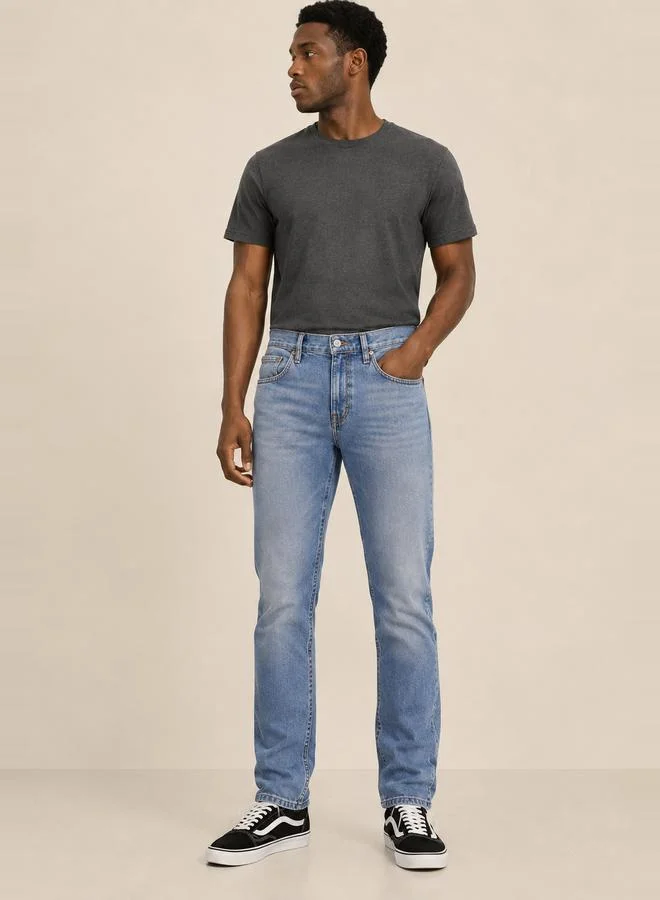 تايك تو Men Regular Fit Mid Rise Jeans By Falcon