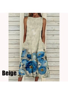 Generic Elegant Floral Print Womens Dress 2021 Summer New Style Dresses For Women Vintage Fashion Ladies Vestidos Spot spot  - Image 1