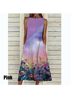 Generic Elegant Floral Print Womens Dress 2021 Summer New Style Dresses For Women Vintage Fashion Ladies Vestidos Spot spot  - Image 5