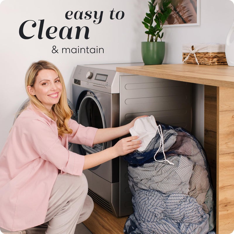 Handy Laundry Mesh Laundry Bag - Secure Drawstring Closure, Machine Washable, Spacious Storage, Durable Material, Commercial Factories, College Dorm, Laundromat, Apartments. (24" x 36" | Blue) - Image 4
