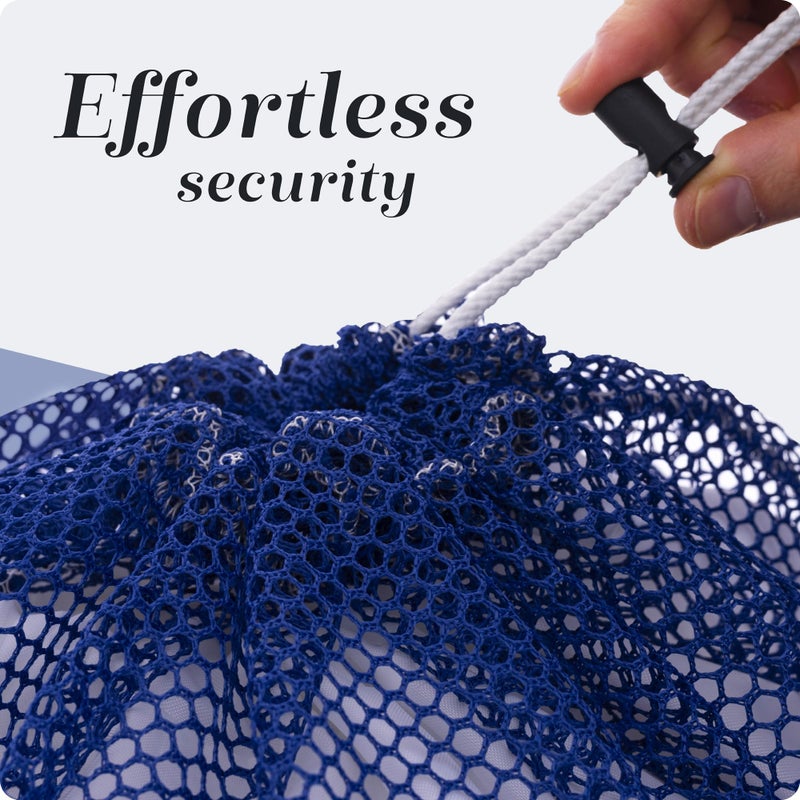 Handy Laundry Mesh Laundry Bag - Secure Drawstring Closure, Machine Washable, Spacious Storage, Durable Material, Commercial Factories, College Dorm, Laundromat, Apartments. (24" x 36" | Blue) - Image 5