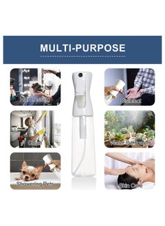 Excefore 2 Pack Fine Mist Spray Bottles, Empty Plastic Trigger Spray Bottle, Refillable Hair Sprayer Bottle for Hairdressing, Plant Watering, Ironing and Cleaning  - Image 3