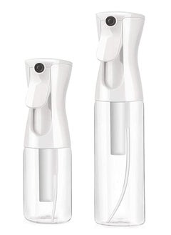 Excefore 2 Pack Fine Mist Spray Bottles, Empty Plastic Trigger Spray Bottle, Refillable Hair Sprayer Bottle for Hairdressing, Plant Watering, Ironing and Cleaning  - Image 1