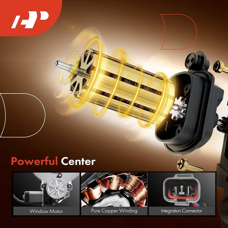 A-Premium Power Window Regulator and Motor Assembly for Ford Taurus 1996-2007, Mercury Sable 1996-2005 - Front Left Driver Side - Image 4