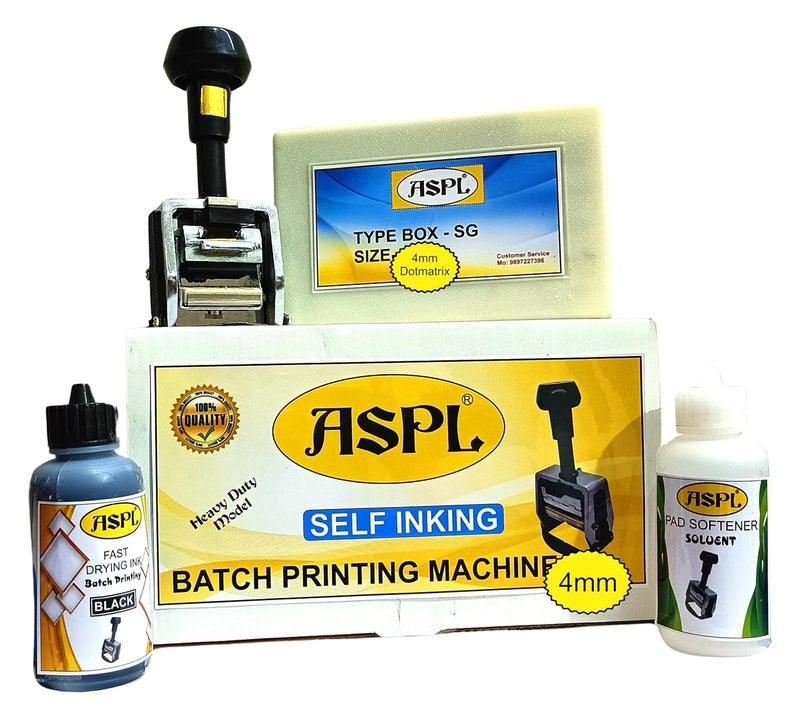 ACGL ASPL (4MM Dotmatrix) Original Hand Batch Coding and Date Printing Machine on Plastic Pouch Bag and Label A@ (ASPL A@ 4MM Dotmatrix) - Image 1