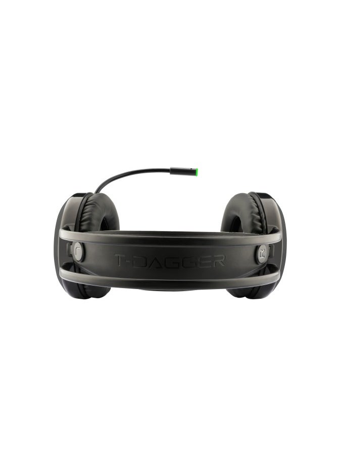 T-DAGGER T-Dagger Ural T-RGH202 Gaming Headset | Premium Sound Drivers, Adjustable Mic, LED Lighting, USB & 3.5mm Jack | Comfortable & Durable for Gaming  - Image 3