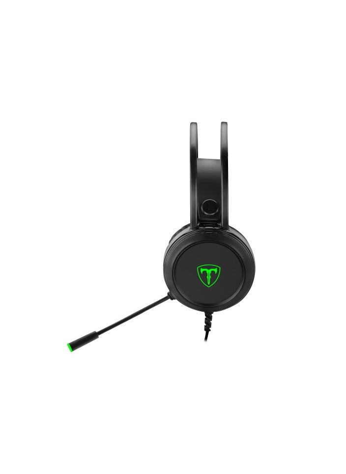 T-DAGGER T-Dagger Ural T-RGH202 Gaming Headset | Premium Sound Drivers, Adjustable Mic, LED Lighting, USB & 3.5mm Jack | Comfortable & Durable for Gaming  - Image 4