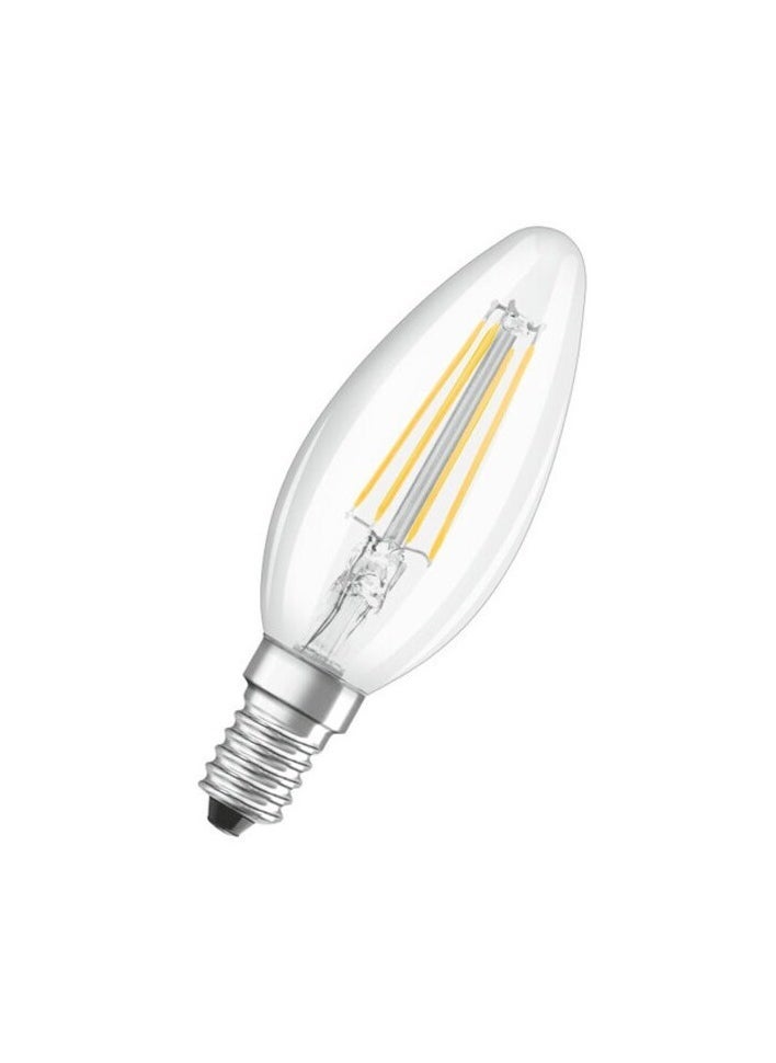 Osram Osram Bulb Led E14 Filament Warm White 2700K 4W Classic B 40 Clear Light Non Dimmable Pack Of 4 