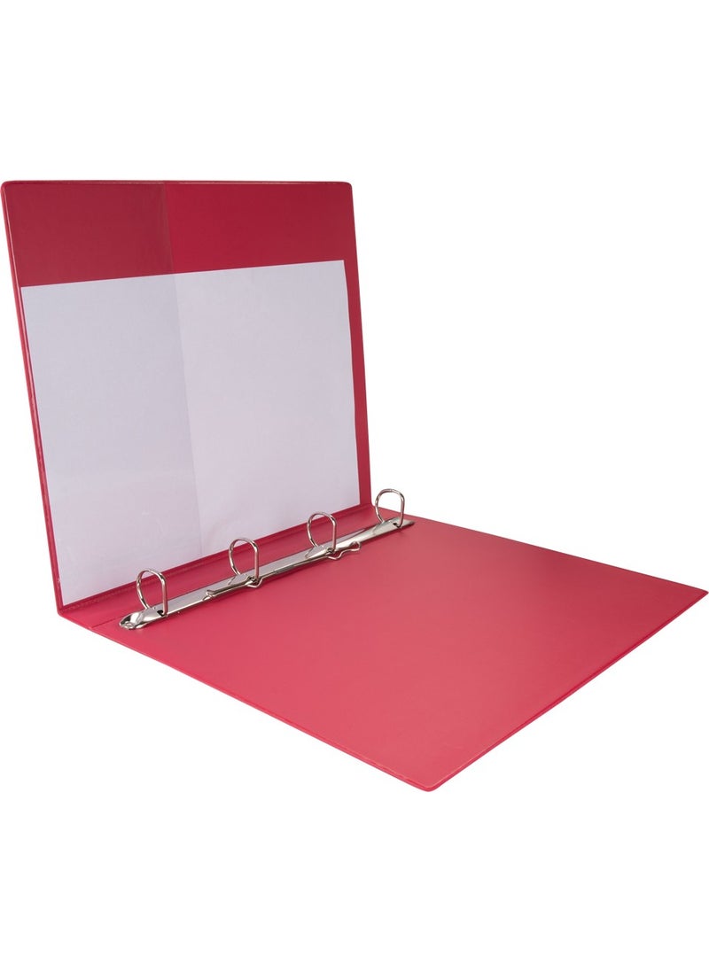 3 cm 4 Rings, Inside and Out, Transparent Pocket, Company Presentation and Document Folder, 250 Sheets