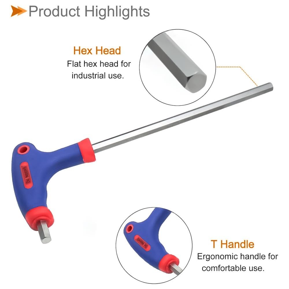GSK Cut ® Two way hex Allen keys with Handle, T-type handle Allen Key ...