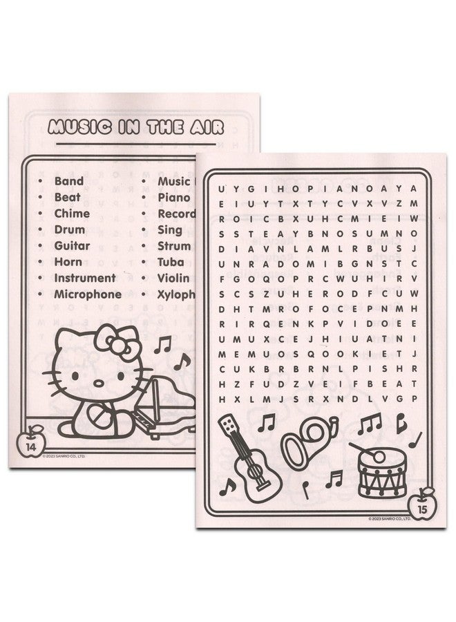 Hello Kitty Word Search Puzzle Book Set for Kids - Bundle with Hello Kitty Activity Books with Word Find Puzzles, Stickers, Crayons, More | Hello Kitty Word Search Book