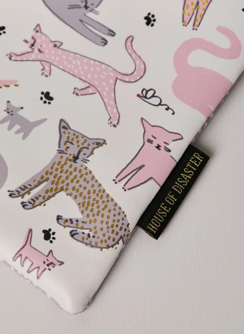 House Of Disaster Over The Moon Cat Pouch With Strap