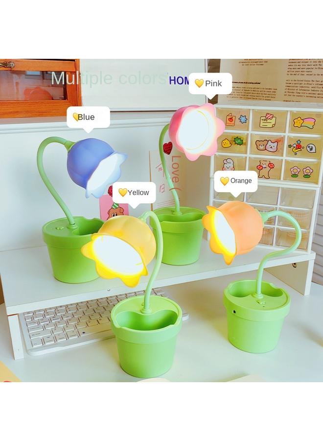 Bluejw New Desktop Reading Lamp For Students Multi-function Pen-holder USB Rechargeable Table Lamp Bedroom Bedside Lamp Night Light - Image 3