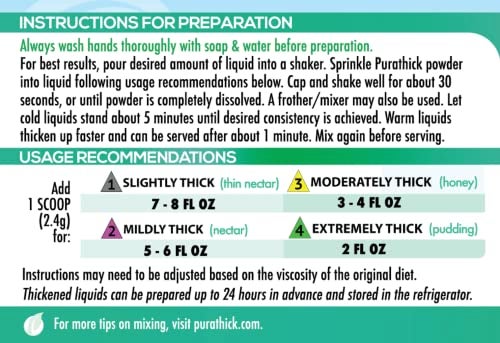 Purathick Natural Thickener, 4.4 oz, Thickens Hot and Cold Liquids for People with Dysphagia - Image 2
