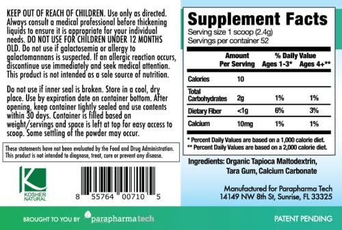 Purathick Natural Thickener, 4.4 oz, Thickens Hot and Cold Liquids for People with Dysphagia - Image 3