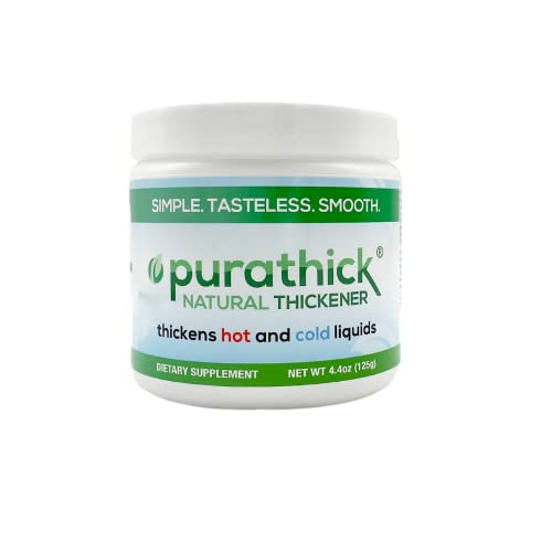 Purathick Natural Thickener, 4.4 oz, Thickens Hot and Cold Liquids for People with Dysphagia - Image 1