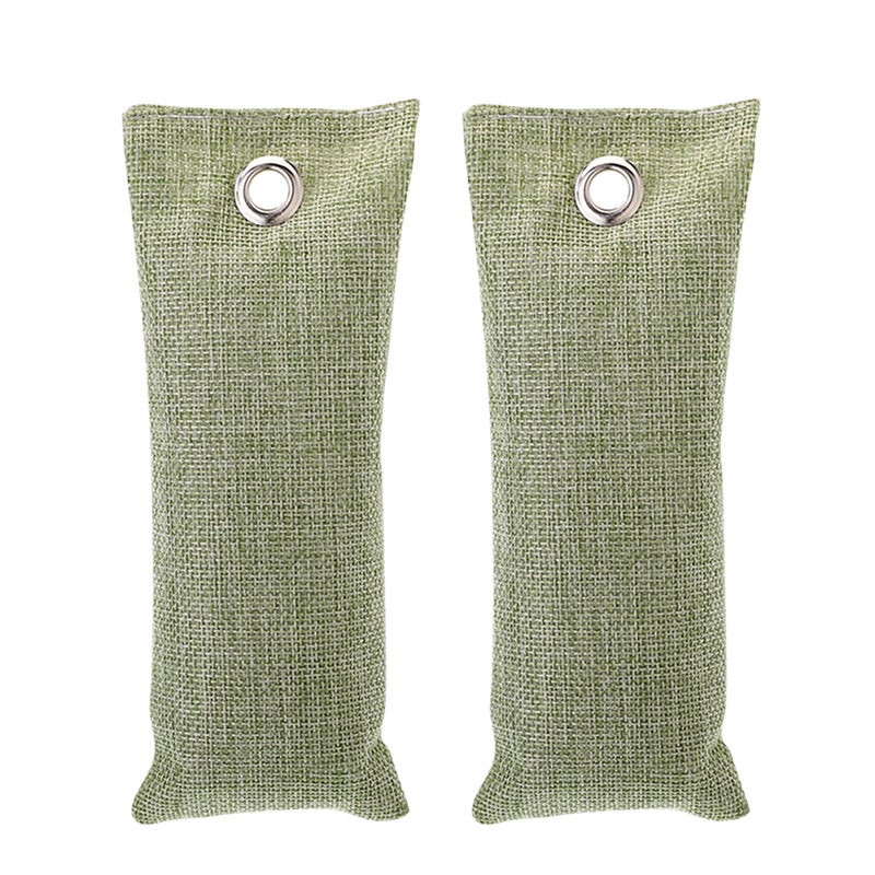 2 Pack 75g Bamboo Charcoal Bag for Home Activated Charcoal Fresher Odor Absorber Remove TVOC Purify Air for House Car Wardrobe Cabinet - Image 1