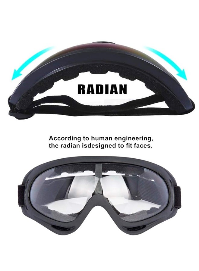 Glasses Set of 2 - Dirt Bike ATV Motocross Anti-UV Adjustable Riding Offroad Protective Combat Tactical Military Goggles - Image 2