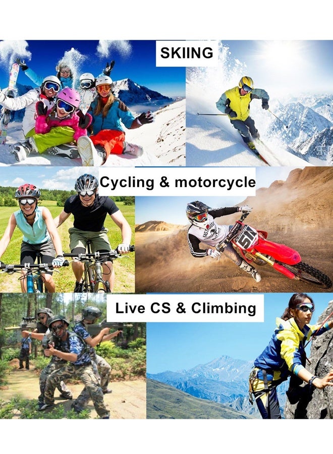 Glasses Set of 2 - Dirt Bike ATV Motocross Anti-UV Adjustable Riding Offroad Protective Combat Tactical Military Goggles - Image 5