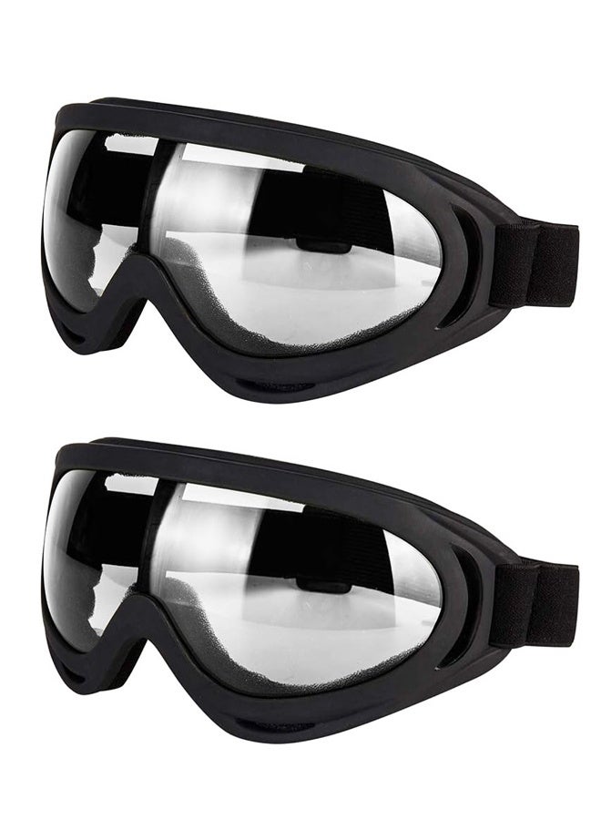 Glasses Set of 2 - Dirt Bike ATV Motocross Anti-UV Adjustable Riding Offroad Protective Combat Tactical Military Goggles - Image 1