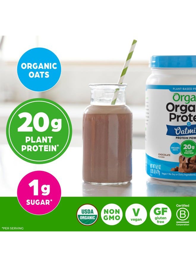 Orgain Organic Vegan Protein Powder + Oat Milk, Chocolate - 20g Plant Based Protein, Gluten Free, No Dairy, Soy or Lactose Ingredients, Low Sugar, Non-GMO, Kosher, For Shakes & Smoothies - 1.05lb - Image 4