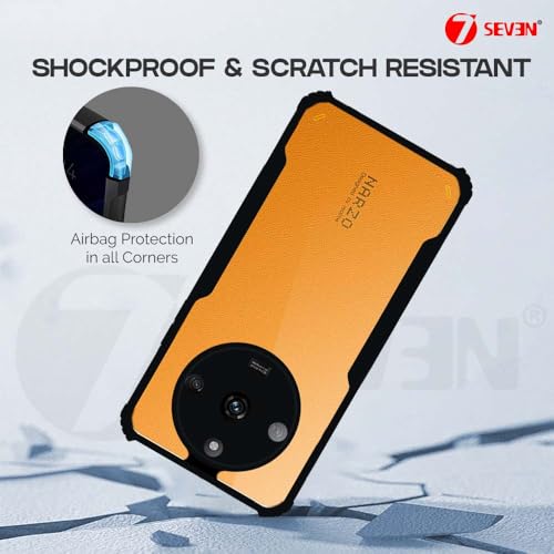 7-Seven 7SEVEN® Ipacky Back Cover for Realme Narzo 60 Mobile Back Case Shock Proof Design Camera Edges Protection Crystal Clear Phone Case Precise Cutouts Matte Black Soft Bumper Phone Cover - Image 4