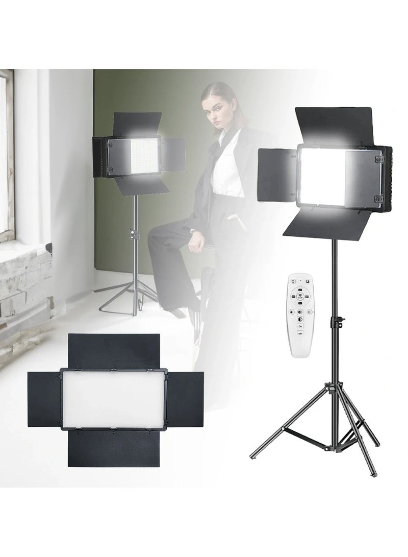 RL-1200 LED Video Fill Light 3200K-6500K Dimmable Photography Lighting Kit for YouTube Tiktok Video Recording Game Streaming  - Image 2